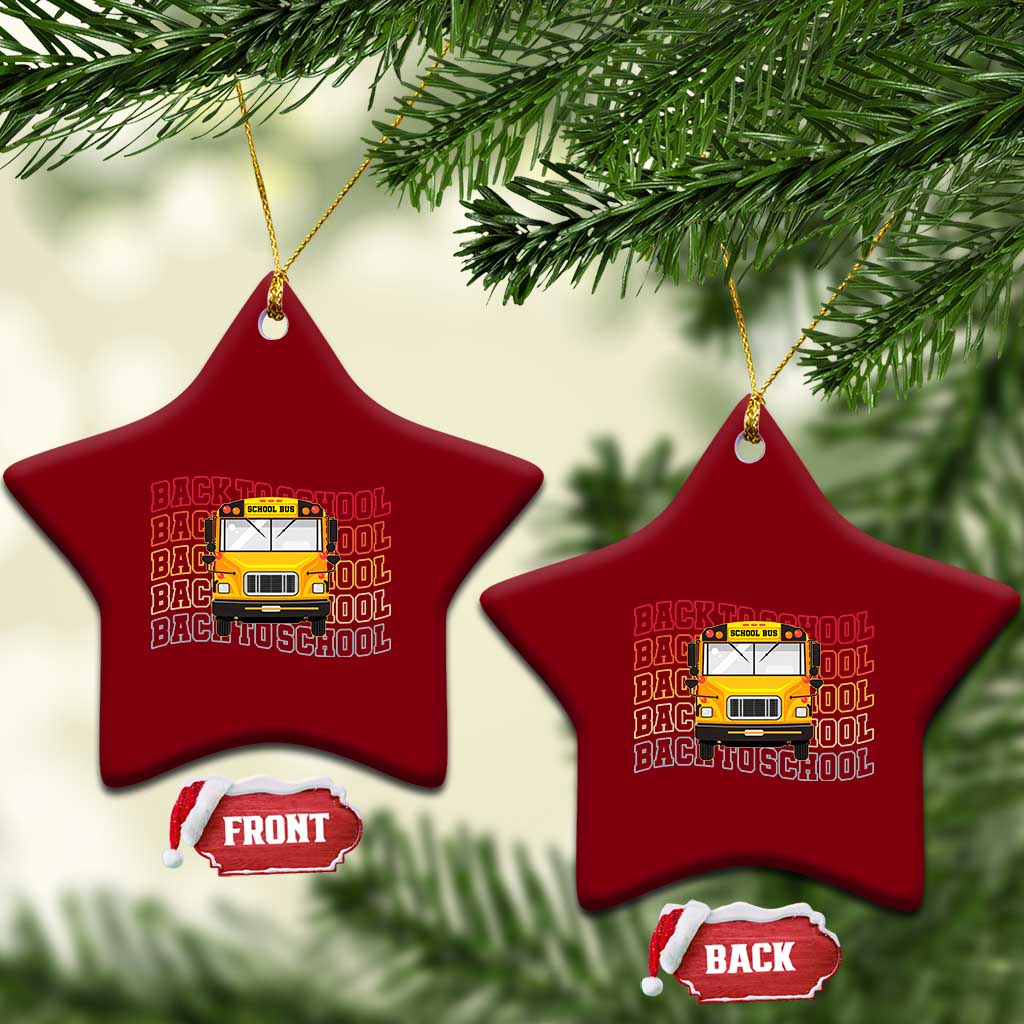 School Bus Driver Life Back to School Teacher Kids Ceramic Ornament TS14 Print Your Wear
