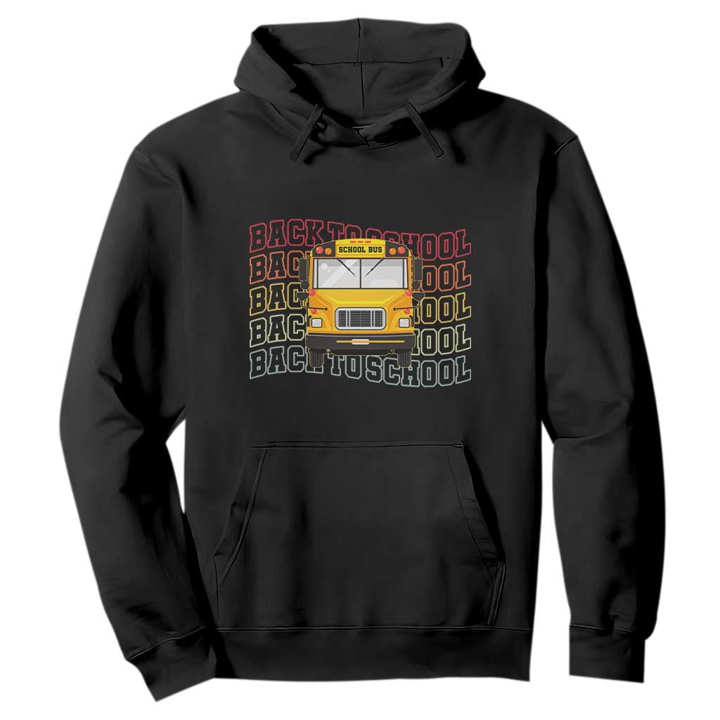 School Bus Driver Life Back to School Teacher Kids Hoodie TS14 Black Print Your Wear