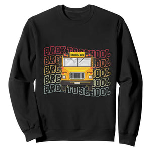 School Bus Driver Life Back to School Teacher Kids Sweatshirt TS14 Black Print Your Wear