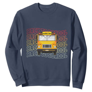 School Bus Driver Life Back to School Teacher Kids Sweatshirt TS14 Navy Print Your Wear