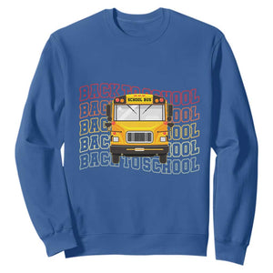 School Bus Driver Life Back to School Teacher Kids Sweatshirt TS14 Royal Blue Print Your Wear