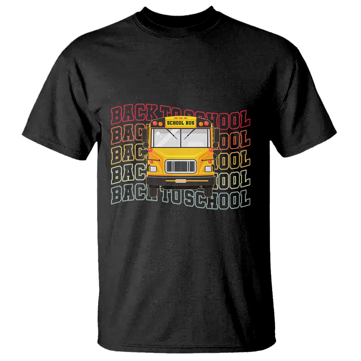 School Bus Driver Life Back to School Teacher Kids T Shirt TS14 Black Print Your Wear