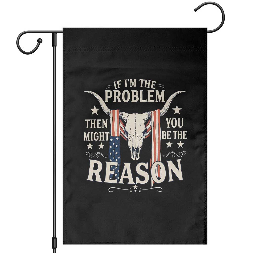 Cow Bull Skull American Flag Vintage Western Garden Flag TS14 Black Print Your Wear
