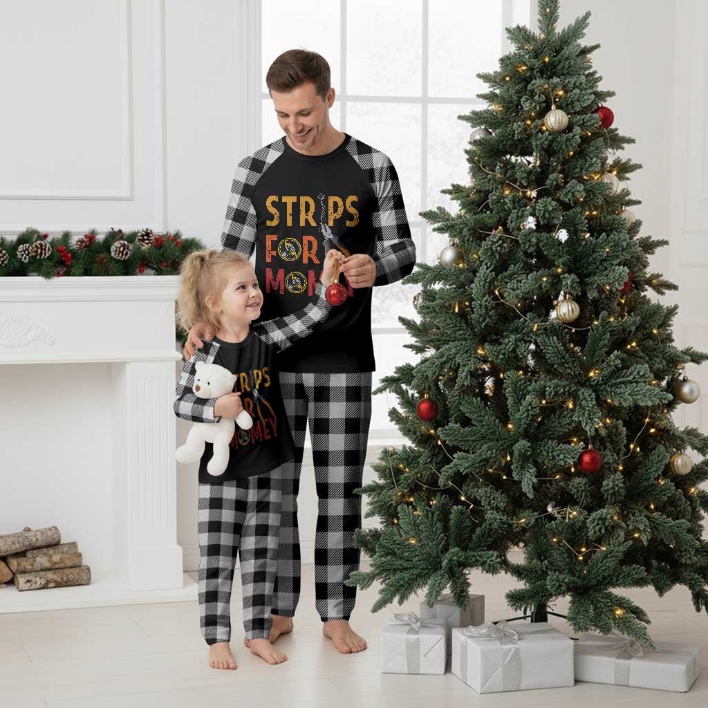 Funny Electrician Plaid Pajama Set Strips For Money Electrical Humor TS14 White Plaid Print Your Wear