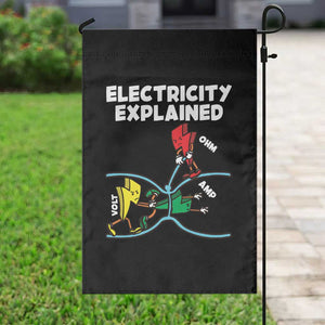 Funny Electricity Garden Flag Ohm's Law Electricity Explained TS14 Print Your Wear