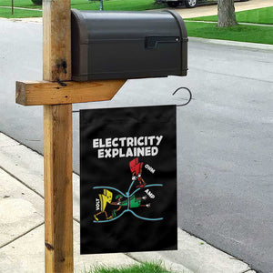 Funny Electricity Garden Flag Ohm's Law Electricity Explained TS14 Print Your Wear