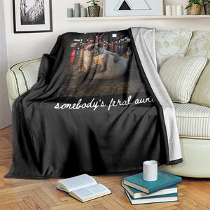 Somebody's Feral Aunt Throw Blanket Funny Neil The Seal Meme TS14 Print Your Wear