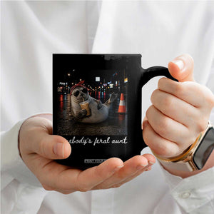 Somebody's Feral Aunt Coffee Mug Funny Neil The Seal Meme TS14 Print Your Wear