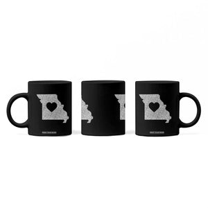 Missouri Home Distressed Missouri State Map with Heart Coffee Mug TS14 Print Your Wear