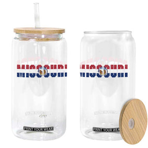 Missouri State Flag Missouri Pride Glass Can