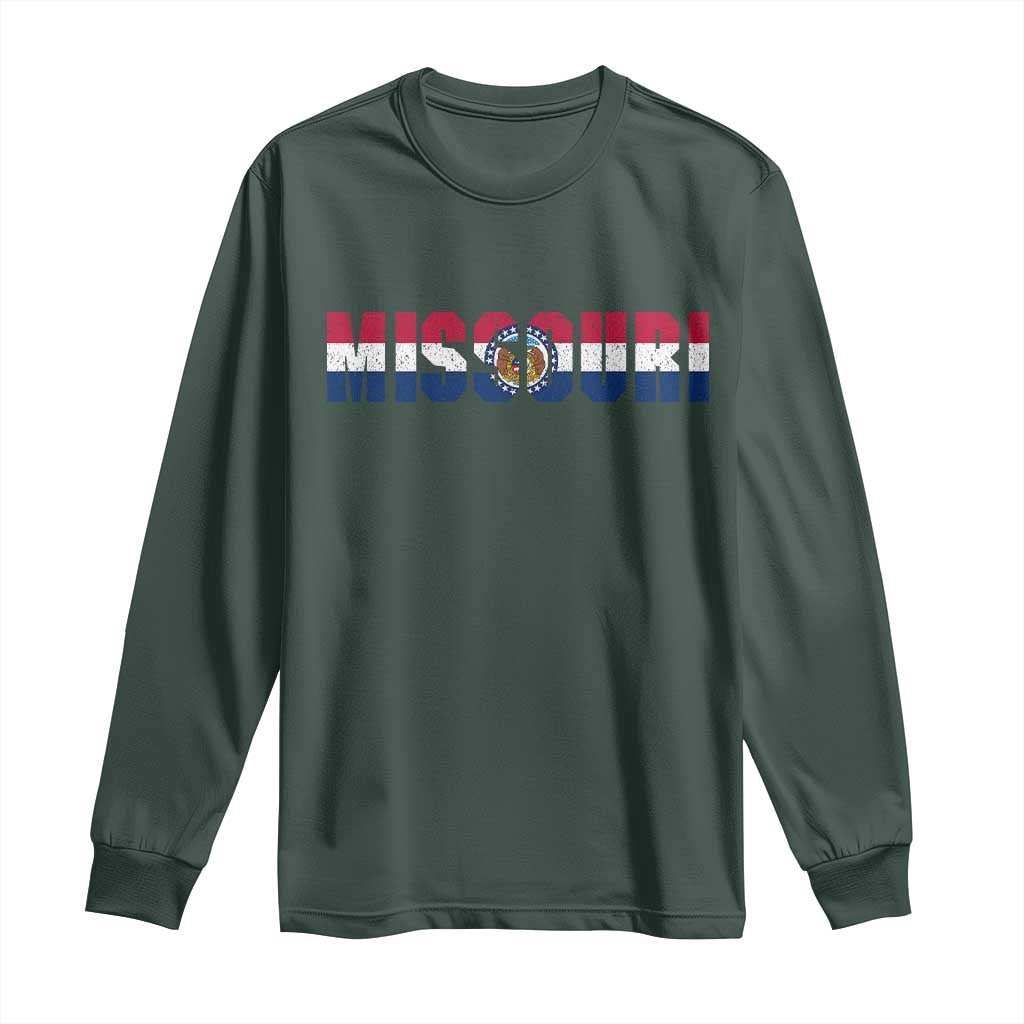 Missouri State Flag Missouri Pride Long Sleeve Shirt