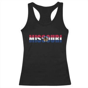 Missouri State Flag Missouri Pride Racerback Tank Top