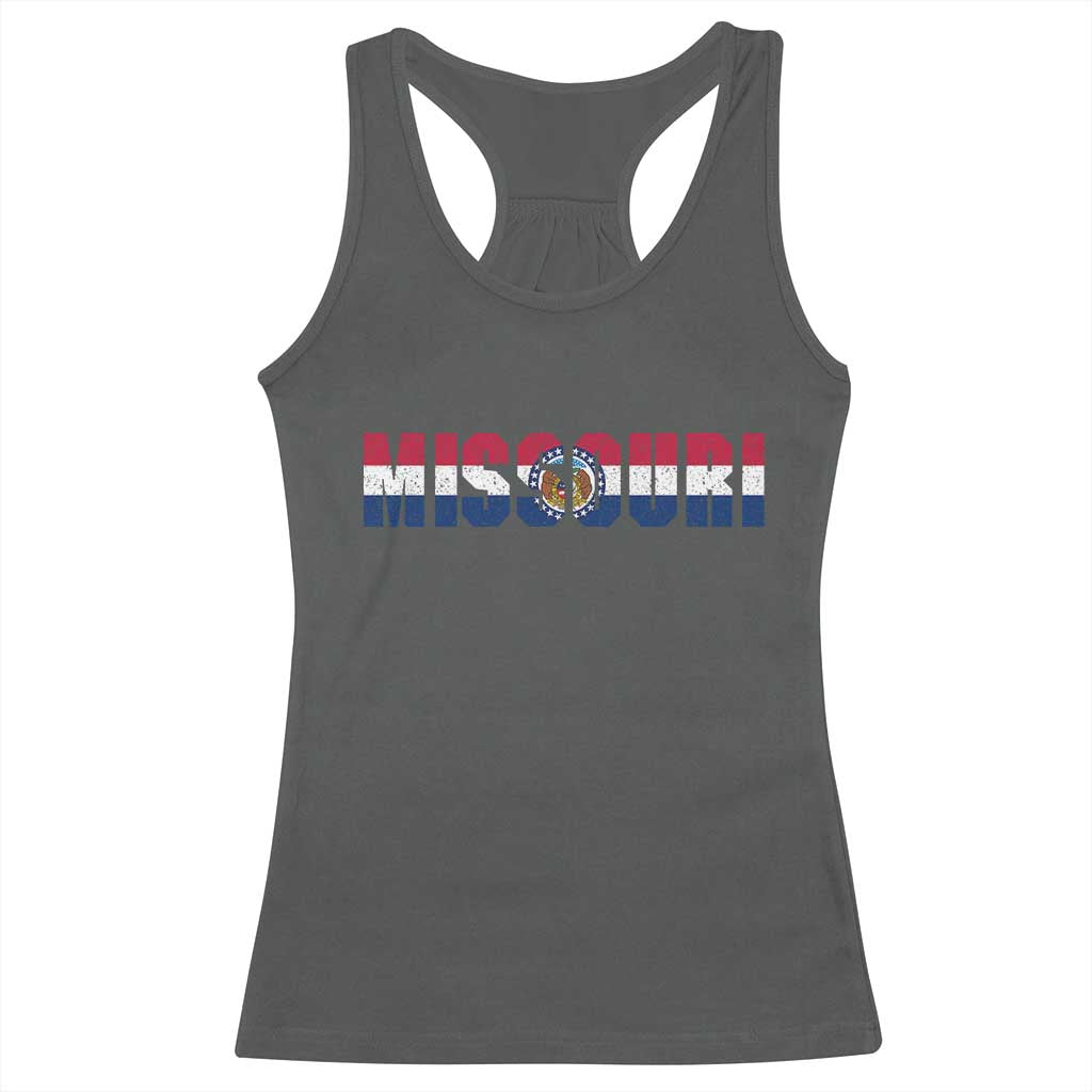 Missouri State Flag Missouri Pride Racerback Tank Top