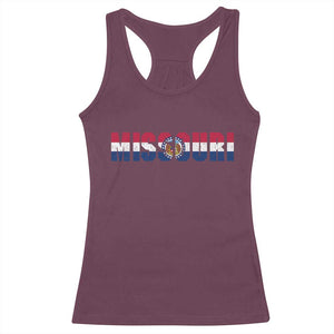 Missouri State Flag Missouri Pride Racerback Tank Top