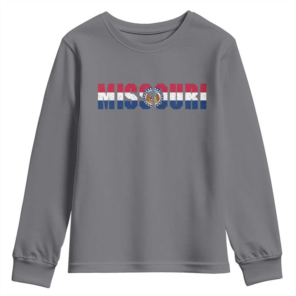 Missouri State Flag Missouri Pride Youth Sweatshirt