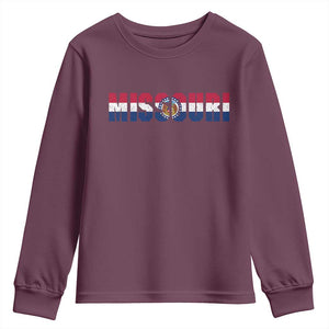 Missouri State Flag Missouri Pride Youth Sweatshirt