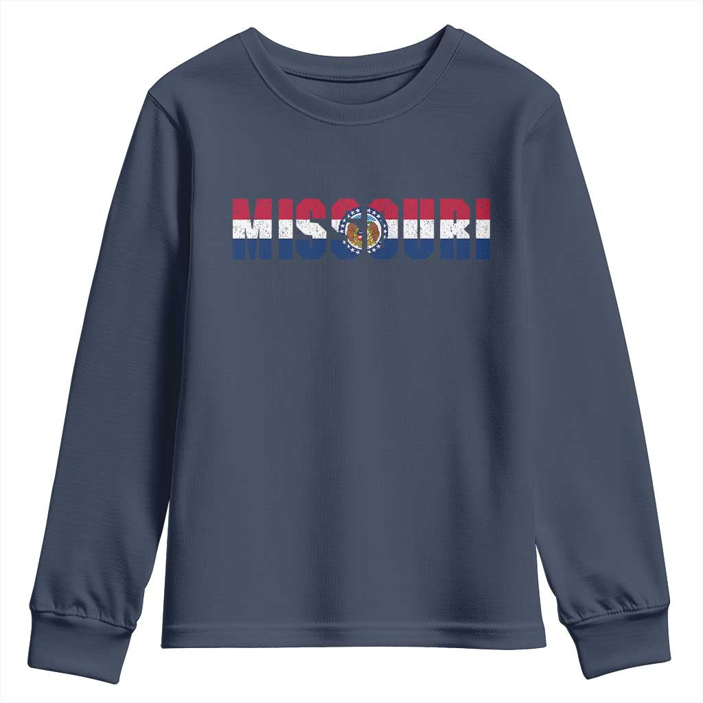 Missouri State Flag Missouri Pride Youth Sweatshirt