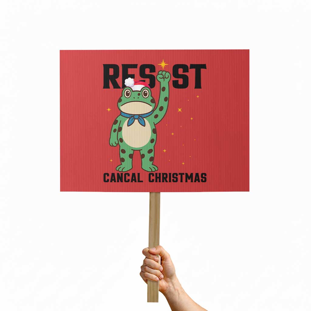 Resist Frog Protest Sign Funny Portland Protest ICE Activist Meme TS14 Horizontal 18