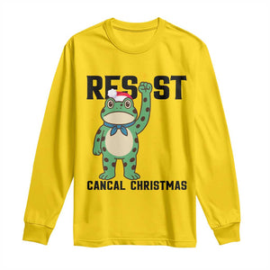 Resist Frog Long Sleeve Shirt Funny Portland Protest ICE Activist Meme TS14 Daisy Print Your Wear