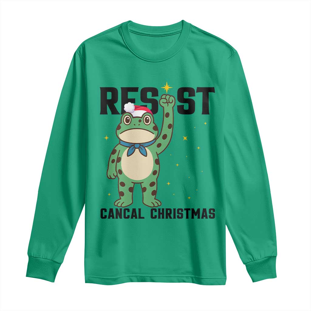 Resist Frog Long Sleeve Shirt Funny Portland Protest ICE Activist Meme TS14 Irish Green Print Your Wear