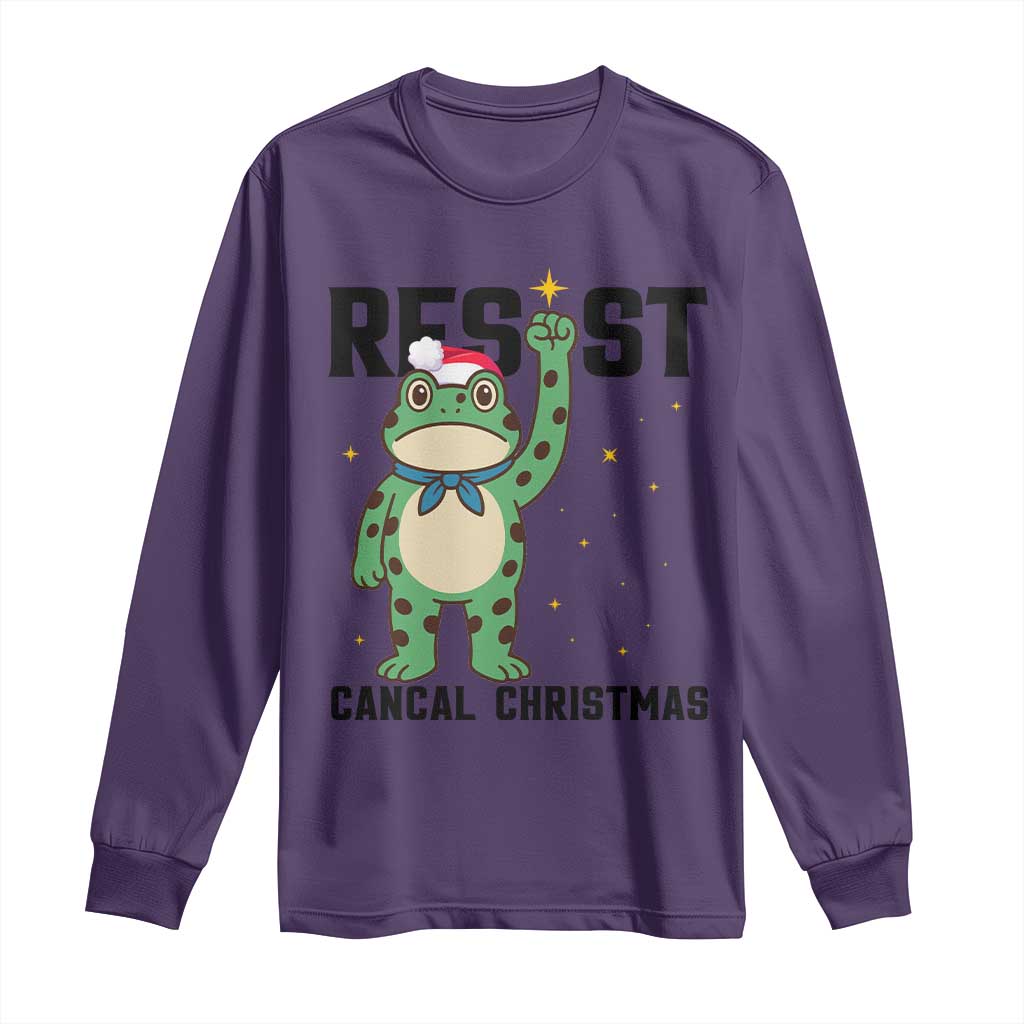 Resist Frog Long Sleeve Shirt Funny Portland Protest ICE Activist Meme TS14 Purple Print Your Wear