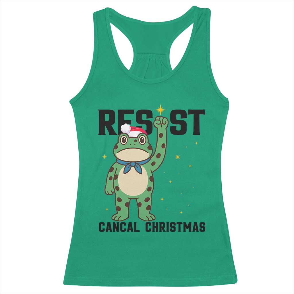 Resist Frog Racerback Tank Top Funny Portland Protest ICE Activist Meme TS14 Irish Green Print Your Wear