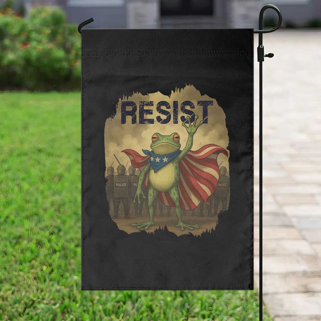 Resist Frog Christian Christmas Garden Flag Funny Polittical 2025 Meme TS14 Print Your Wear