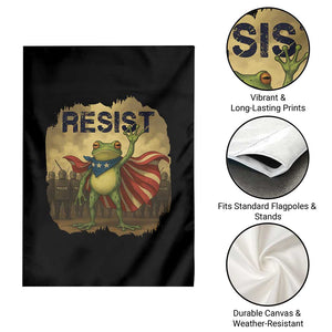 Resist Frog Christian Christmas Garden Flag Funny Polittical 2025 Meme TS14 Print Your Wear