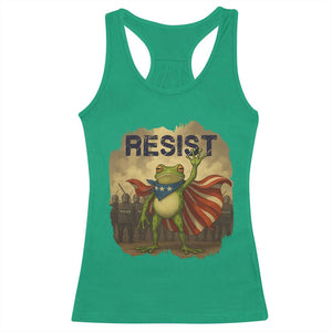 Resist Frog Christian Christmas Racerback Tank Top Funny Polittical 2025 Meme TS14 Irish Green Print Your Wear