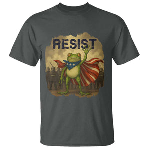 Resist Frog Christian Christmas T Shirt Funny Polittical 2025 Meme TS14 Dark Heather Print Your Wear
