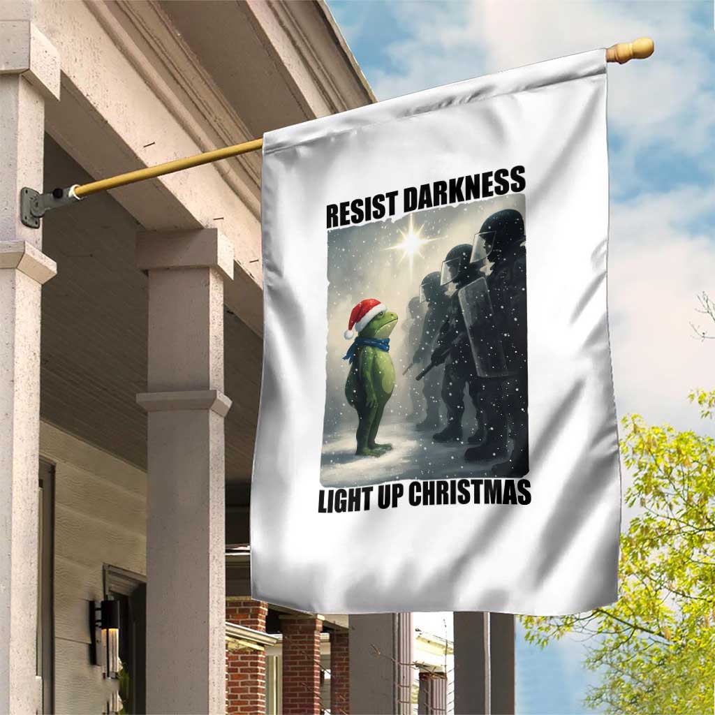 Frogs Resist Christmas Garden Flag Funny Portland Protest ICE Activist Meme TS14 Print Your Wear