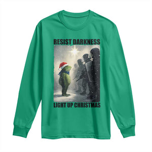 Frogs Resist Christmas Long Sleeve Shirt Funny Portland Protest ICE Activist Meme TS14 Irish Green Print Your Wear
