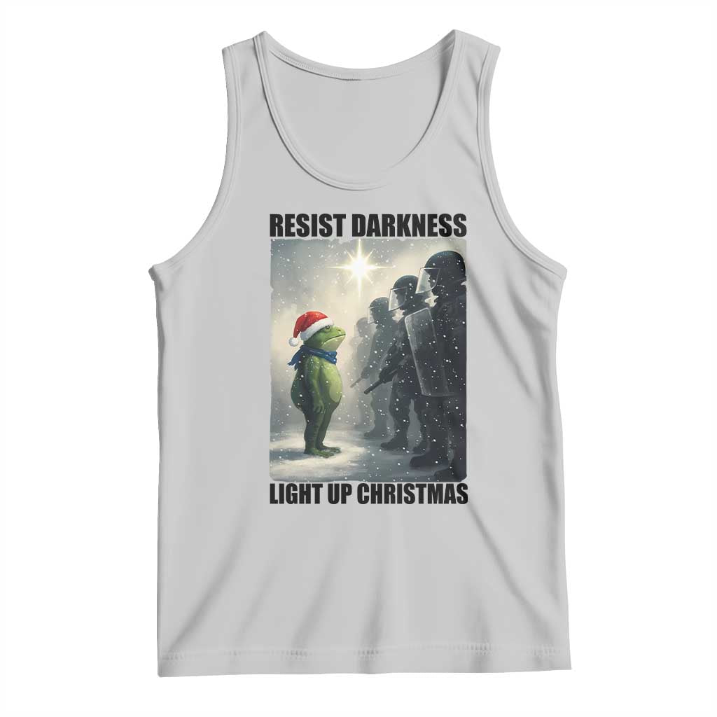 Frogs Resist Christmas Tank Top Funny Portland Protest ICE Activist Meme TS14 Ash Print Your Wear
