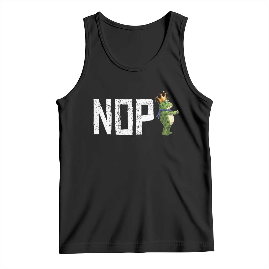 Frogs Resist Tank Top No Kings In America Political 2025 TS14 Black Print Your Wear