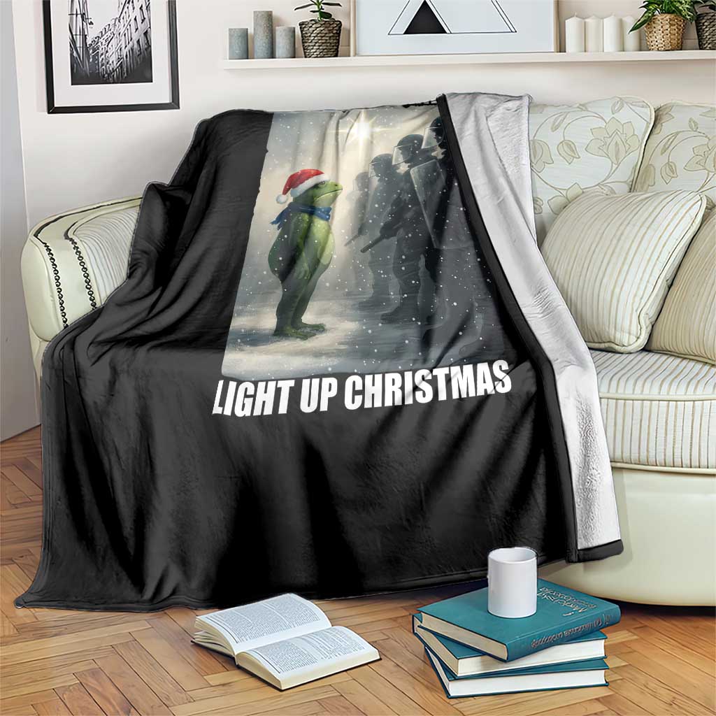 Resist Frog Christmas Throw Blanket Funny Portland Protest ICE Activist Meme TS14 Print Your Wear