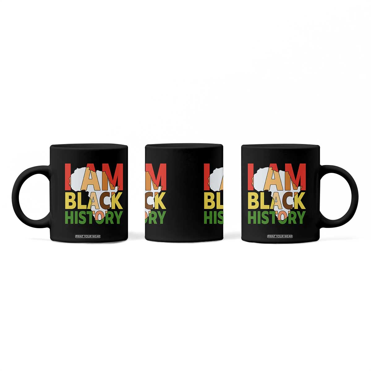 Black History Month African American Coffee Mug I Am Black History TS14 Print Your Wear