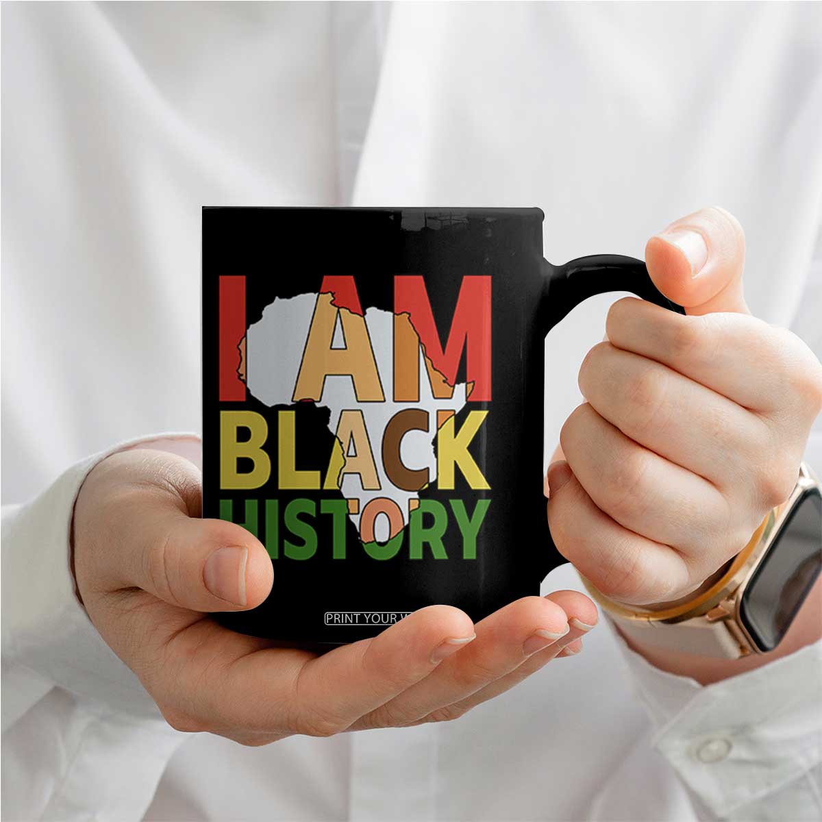 Black History Month African American Coffee Mug I Am Black History TS14 Print Your Wear