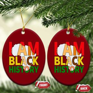 Black History Month African American Ceramic Ornament I Am Black History TS14 Print Your Wear