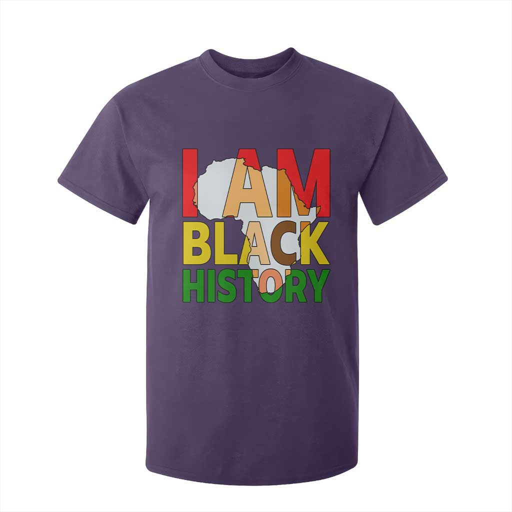 Black History Month African American T Shirt For Kid I Am Black History TS14 Purple Print Your Wear