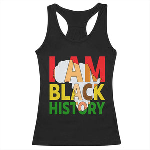 Black History Month African American Racerback Tank Top I Am Black History TS14 Black Print Your Wear