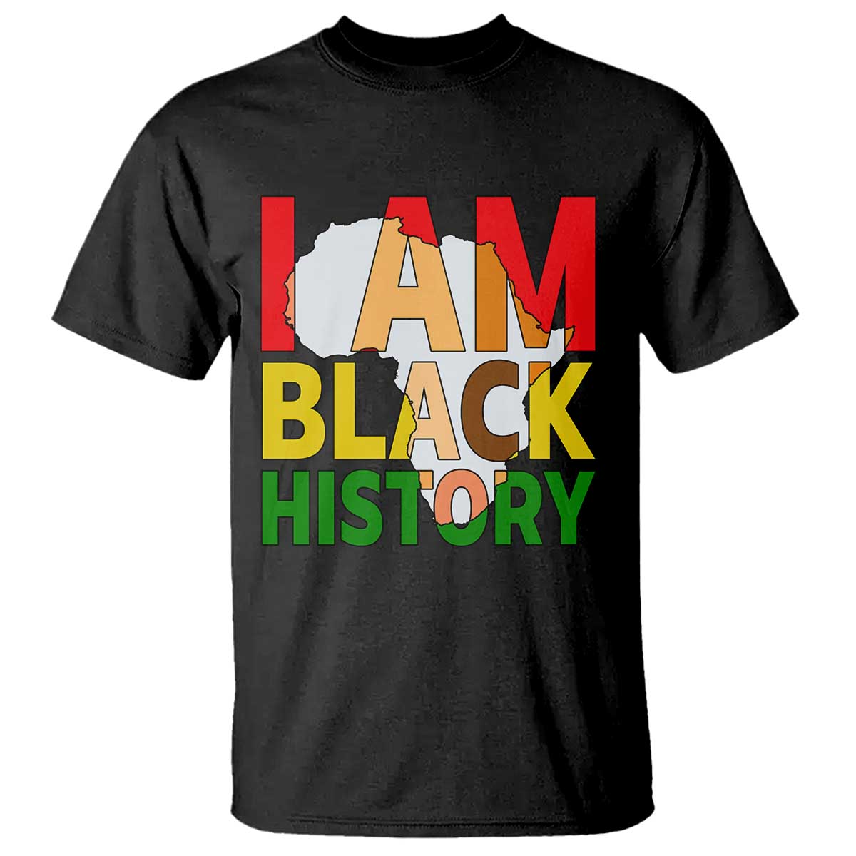 Black History Month African American T Shirt I Am Black History TS14 Black Print Your Wear