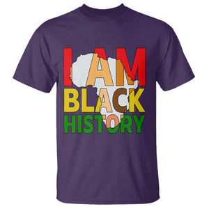 Black History Month African American T Shirt I Am Black History TS14 Purple Print Your Wear