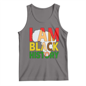 Black History Month African American Tank Top I Am Black History TS14 Deep Heather Print Your Wear