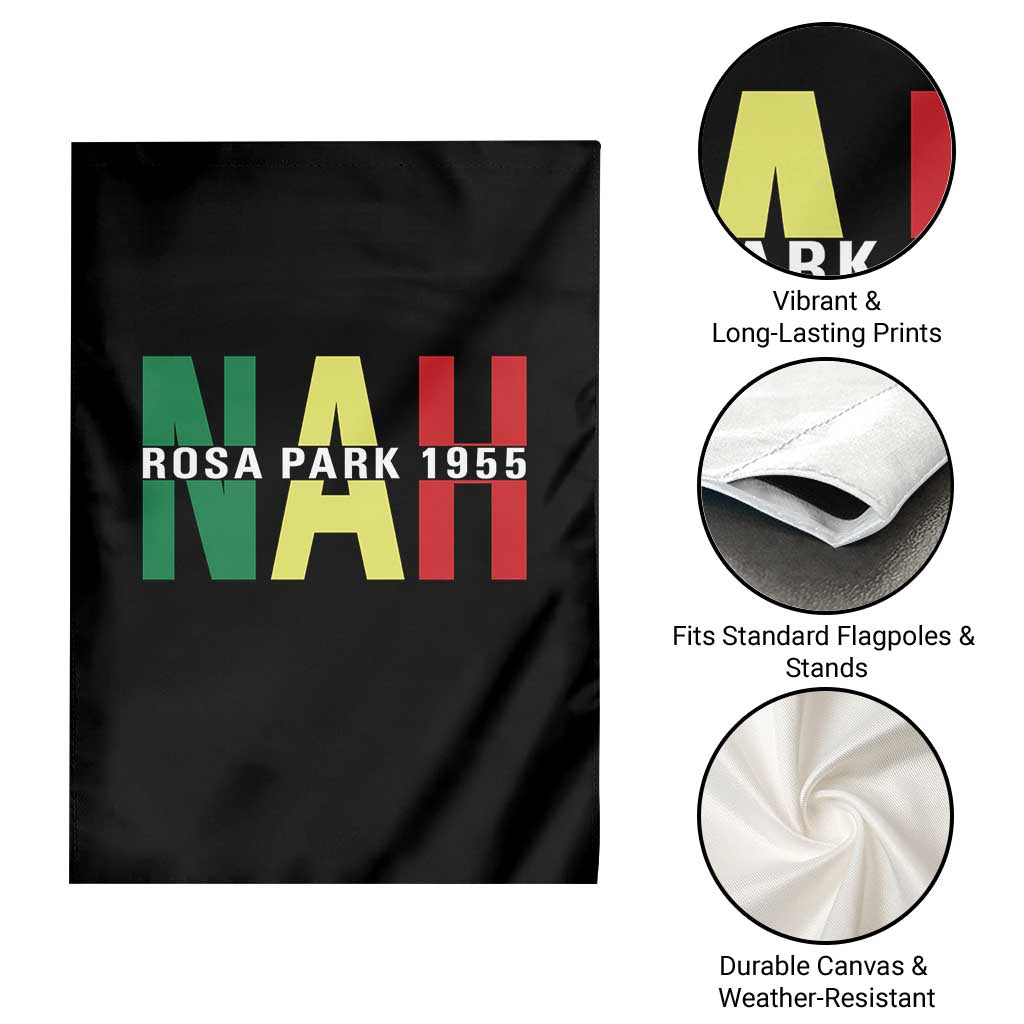 Nah Rosa Parks Quote Garden Flag Black Movement Protest TS14 Print Your Wear