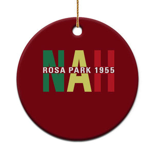 Nah Rosa Parks Quote Ceramic Ornament Black Movement Protest TS14 1pc Red Print Your Wear