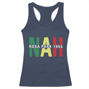 Nah Rosa Parks Quote Racerback Tank Top Black Movement Protest TS14 Navy Print Your Wear