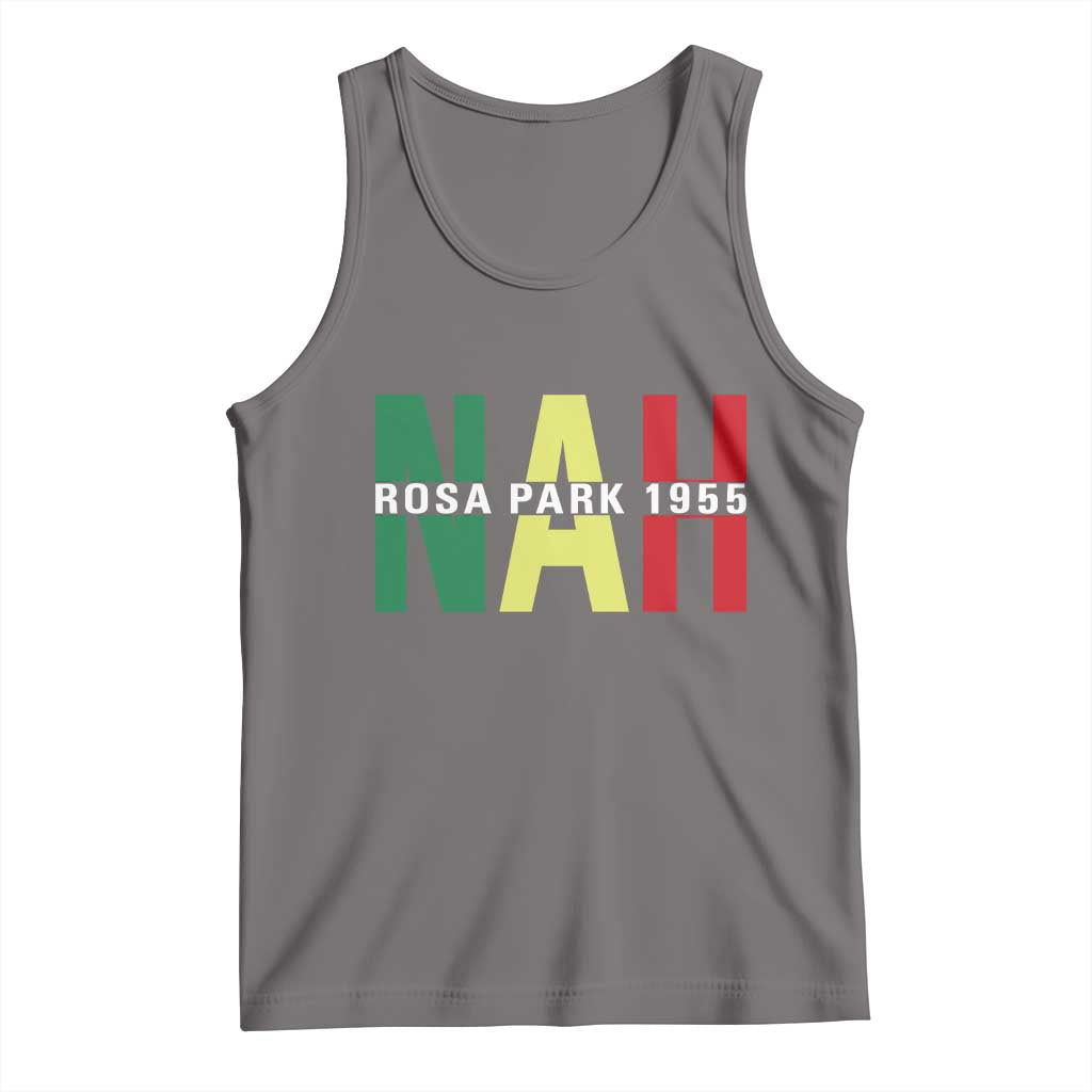 Nah Rosa Parks Quote Tank Top Black Movement Protest TS14 Deep Heather Print Your Wear