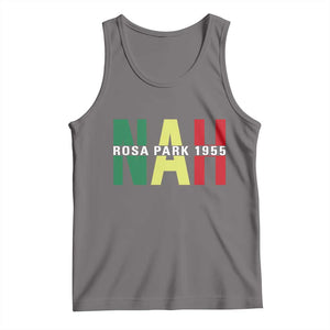 Nah Rosa Parks Quote Tank Top Black Movement Protest TS14 Deep Heather Print Your Wear