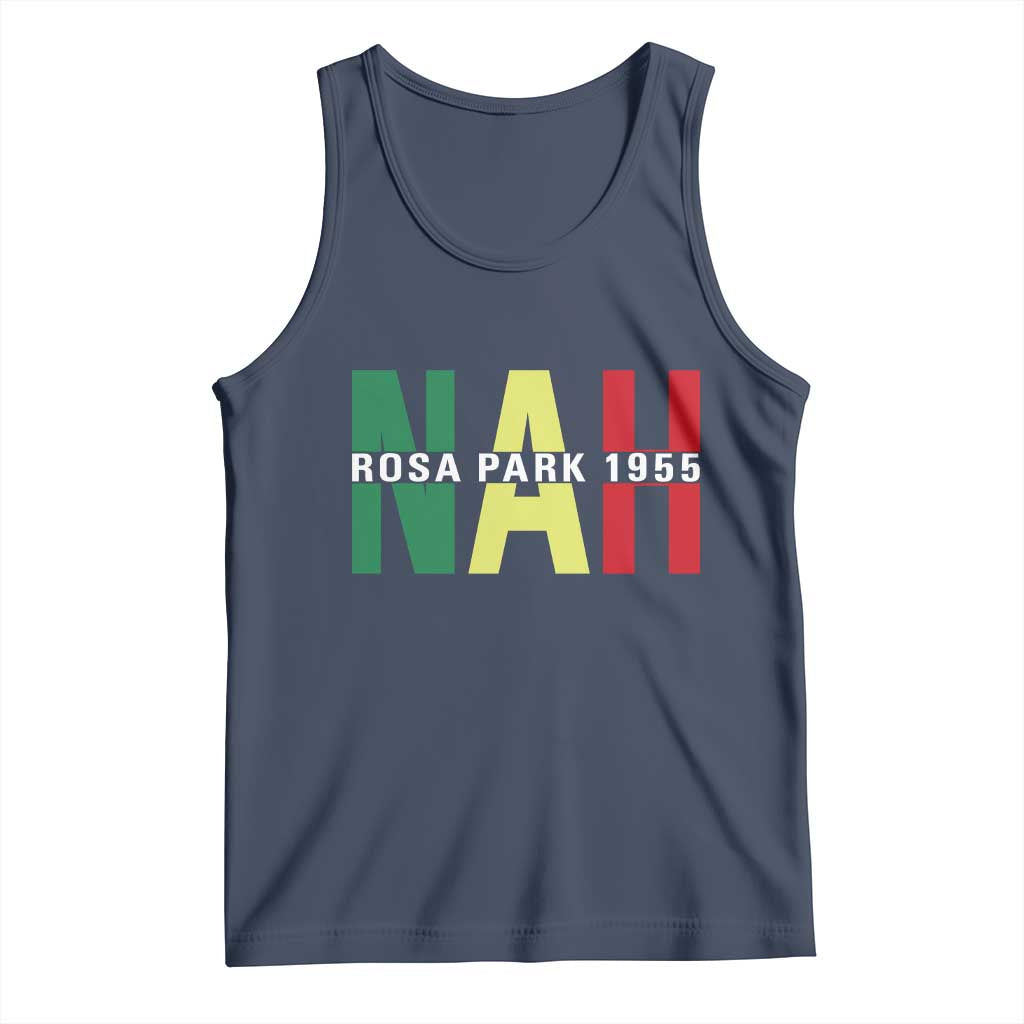 Nah Rosa Parks Quote Tank Top Black Movement Protest TS14 Navy Print Your Wear