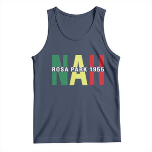 Nah Rosa Parks Quote Tank Top Black Movement Protest TS14 Navy Print Your Wear